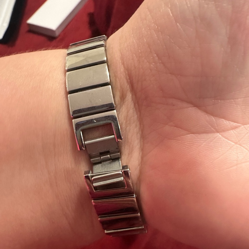 DKNY Silver Crystal Bracelet Watch with Mother-of-Pearl Dial - Picture 5 of 6